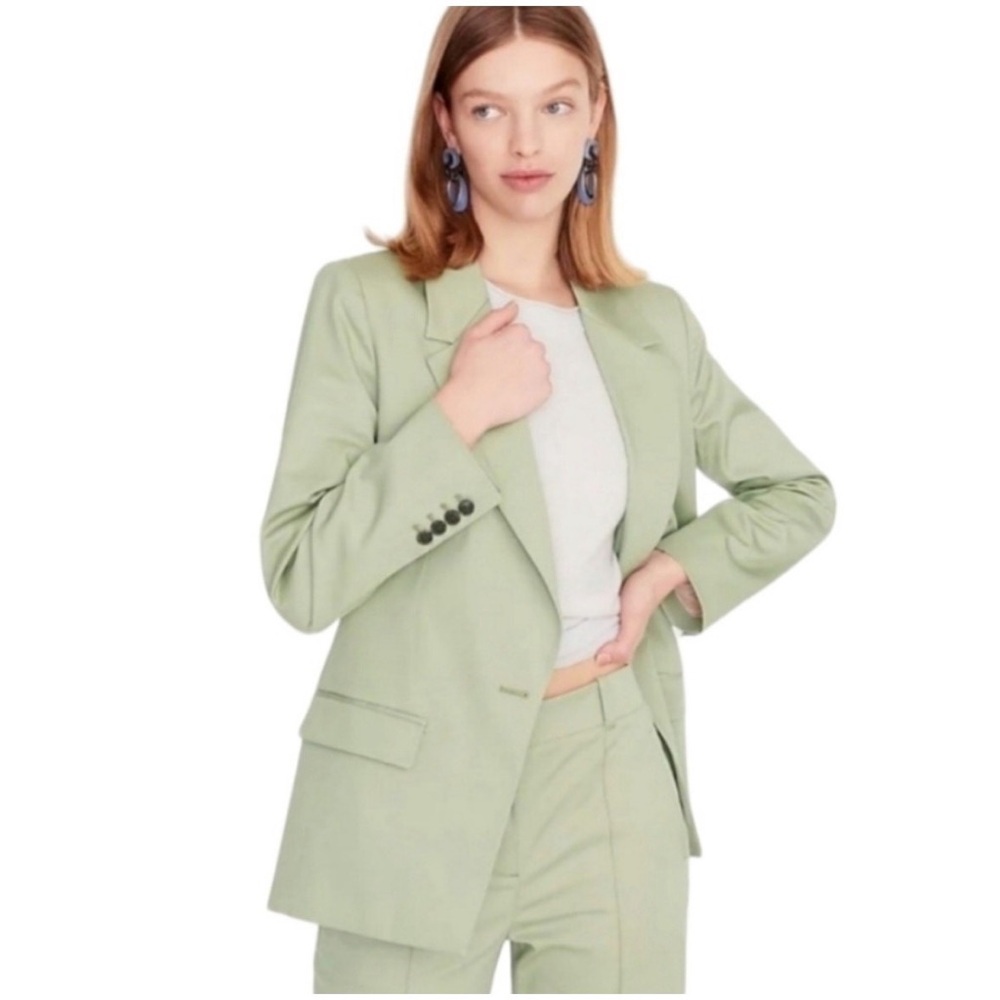 J. Crew Willa Lightweight Chino Sage Pistachio Green Blazer - 6‎